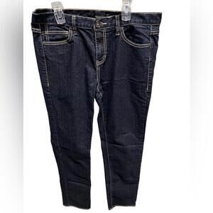 Calvin Klein dark wash skinny jeans with contrast‎ stitching size 30/10